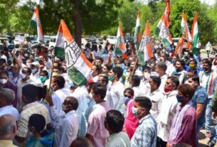 Uttarakhand smachar, कानून व्यवस्था को लेकर कांग्रेस का विरोध प्रर्दशन..... |