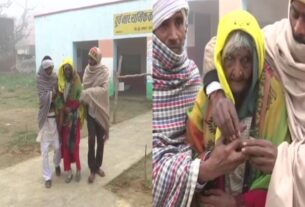 Oldest voter of himachal pradesh, 105 साल की बुजुर्ग महिला ने डाला वोट..... |