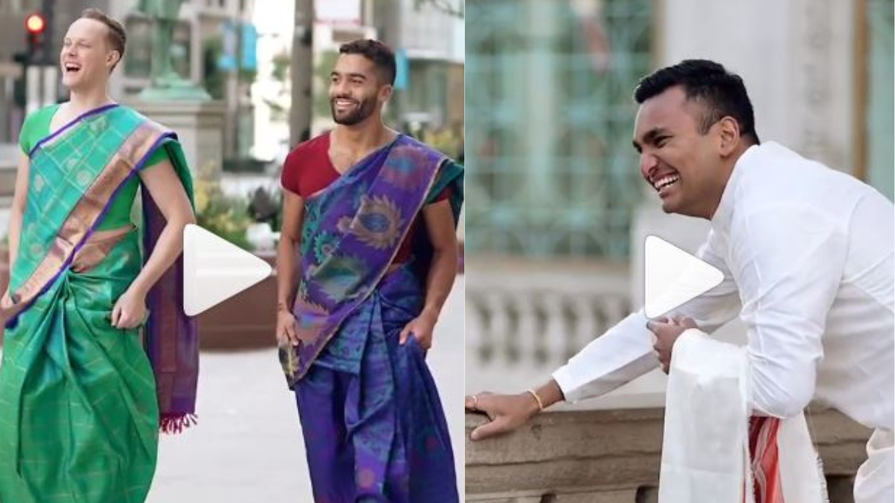Wedding viral video, अपनी शादी में दोस्तों को साड़ी पहने देख दूल्हे की हंसी नहीं.....