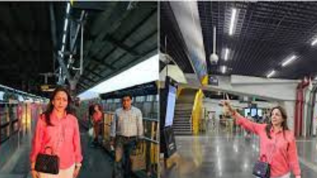 Hema malini travel metro, हेमा मालिनी ने किया मेट्रो में सफर, इंस्टाग्राम पर साझा ..