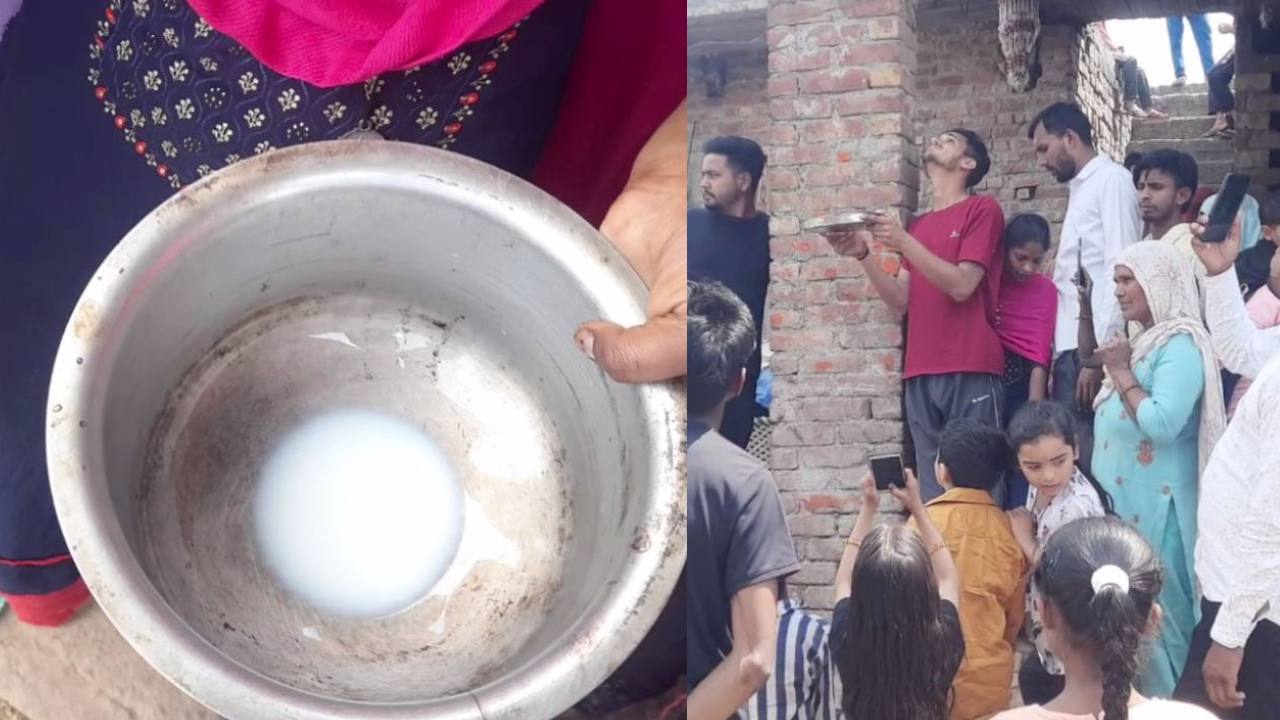 Yamuna Nagar news: मकान की छत से टपक रहा दूध, जाने क्या है रहस्य ?