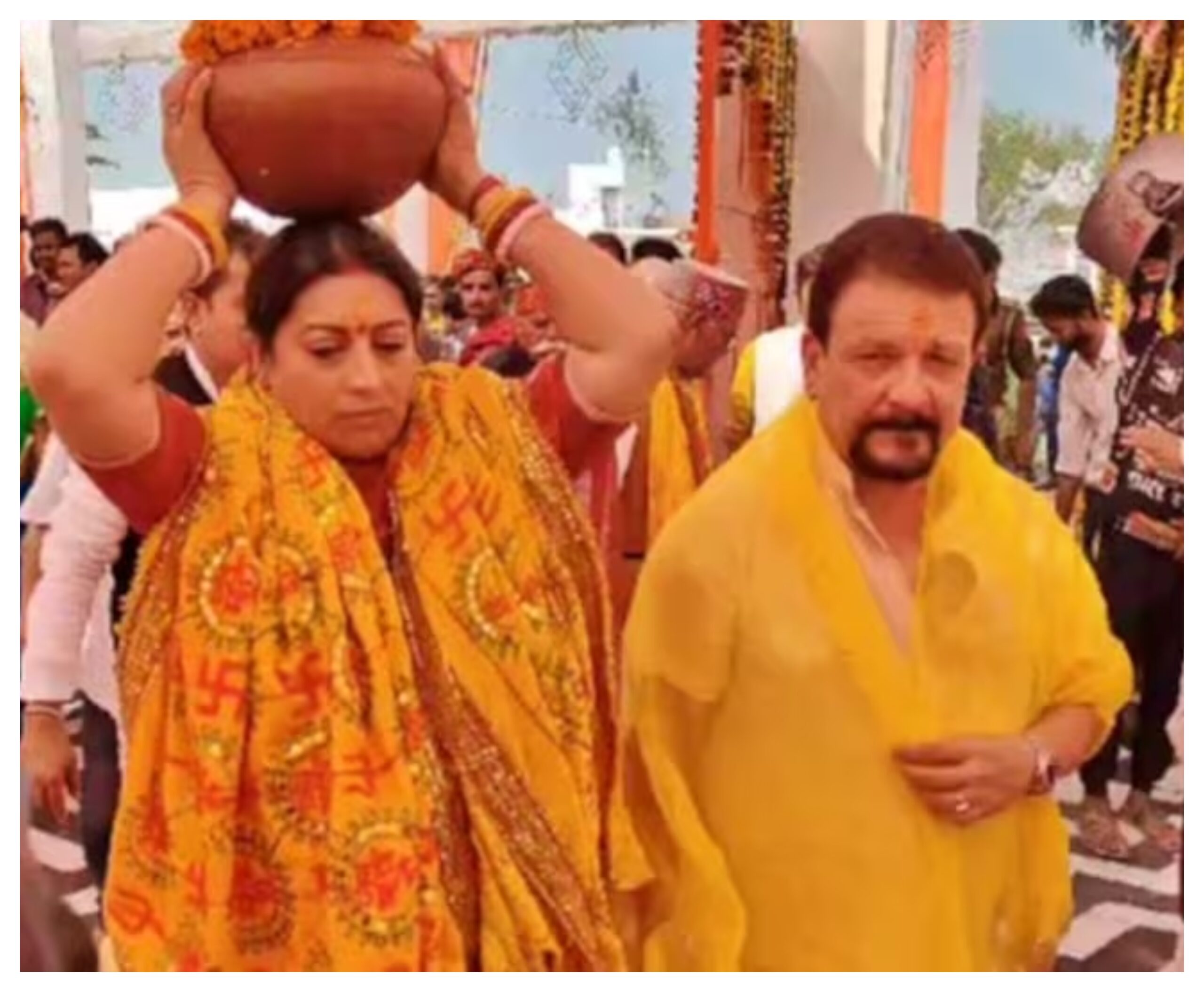 Smriti Irani: MP Smriti Irani entered her new house, Brahmins of Ujjain performed havan and puja in hindi news