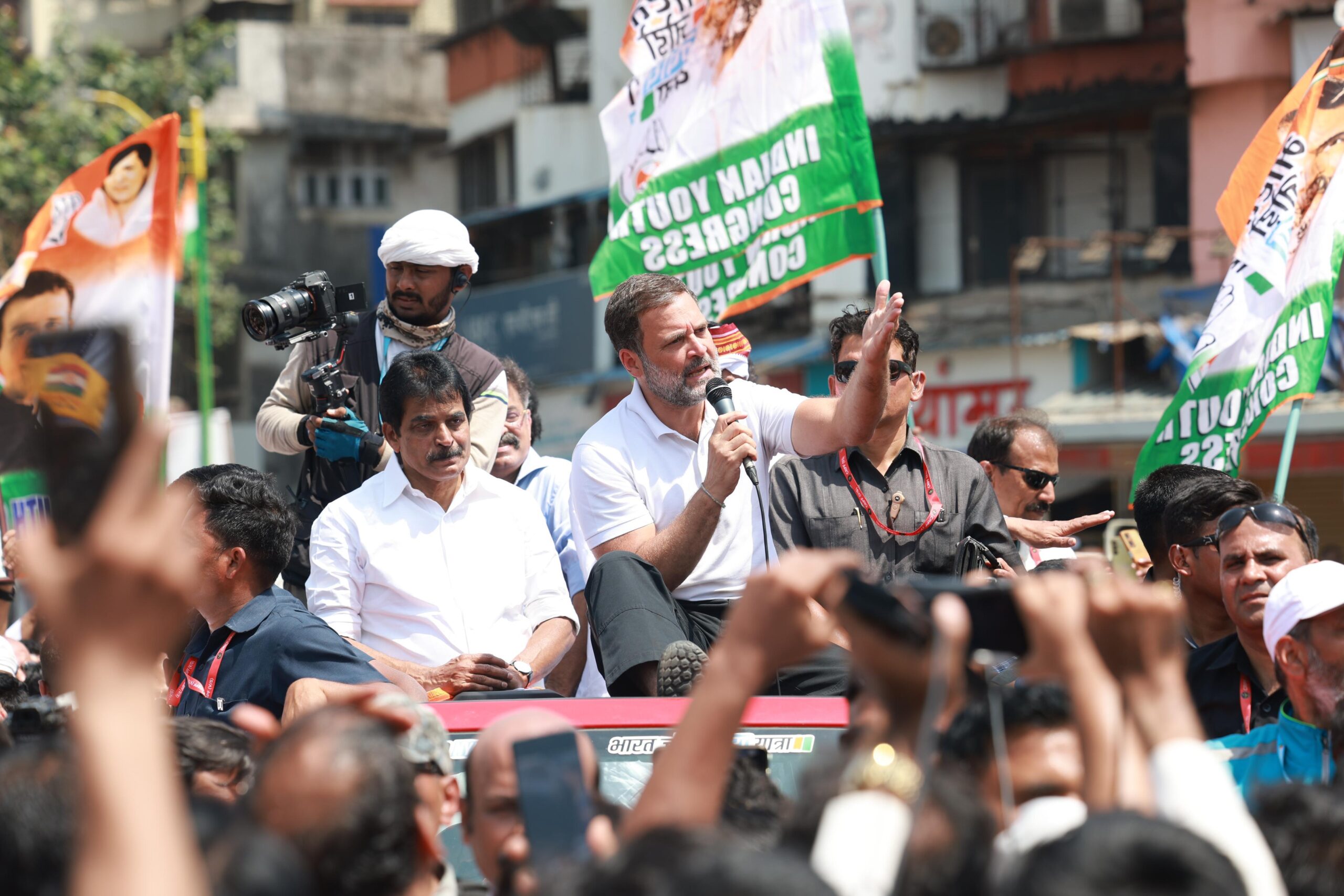 Rahul Gandhi's Bharat Jodo Nyaya Yatra reaches Mumbai, Maharashtra