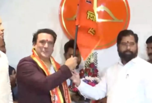 Actor Govinda joins Shiv Sena, Govinda Contest Lok Sabha Election 2024, North West Mumbai Seat, Ekanth Shinde, Maharashtra, Govinda joins Eknath Shinde Shiv Sena, National News, Govinda News, Govinda fight Lok Sabha election,