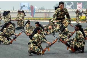 Jammu Kashmir: Security forces patrolling in Rajouri before Lok Sabha elections. Jammu Kashmir, Rajouri, totaltv news in hindi