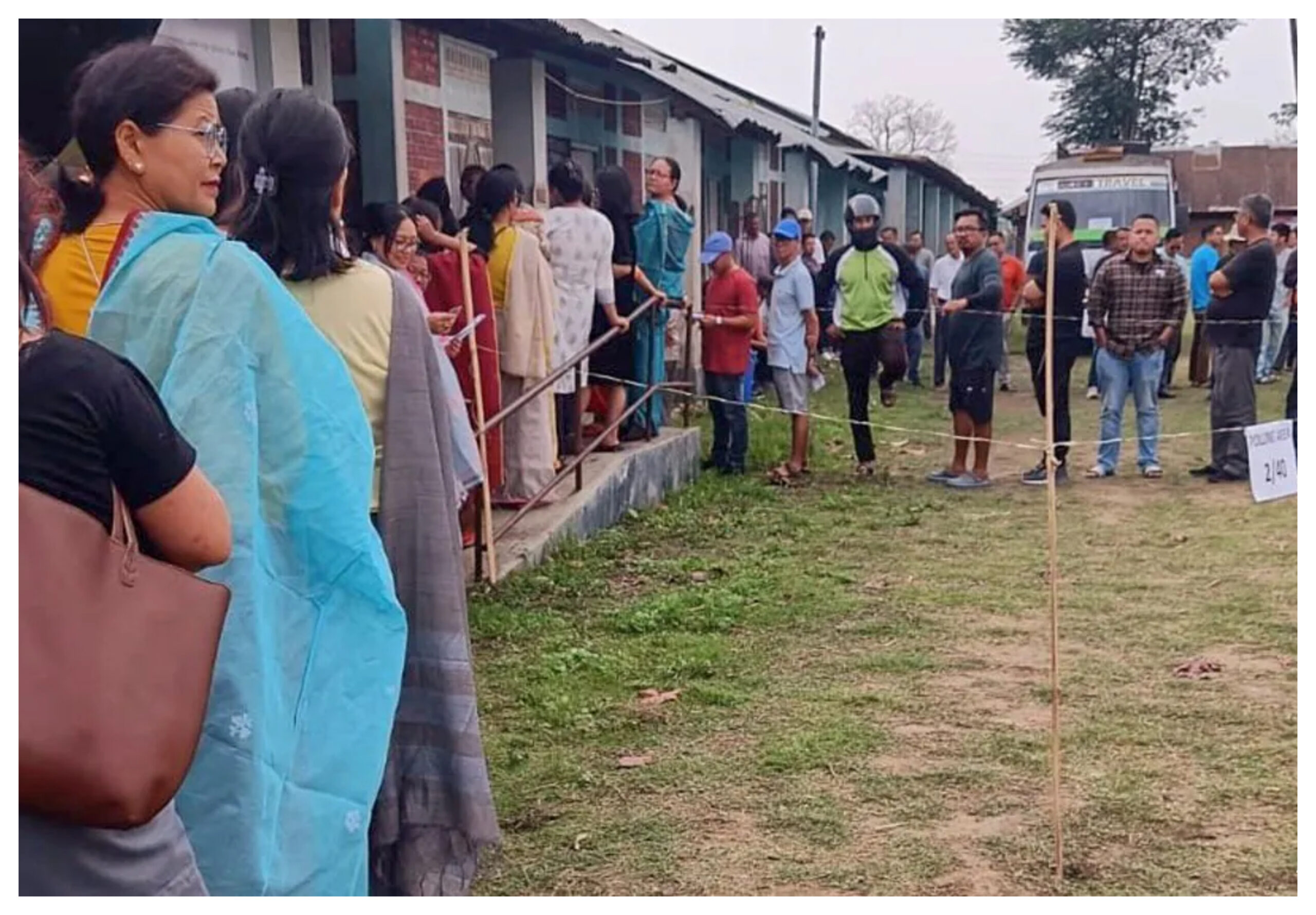 Manipur: Voting is being held again today at 11 polling stations of Interior Manipur Lok Sabha constituency.