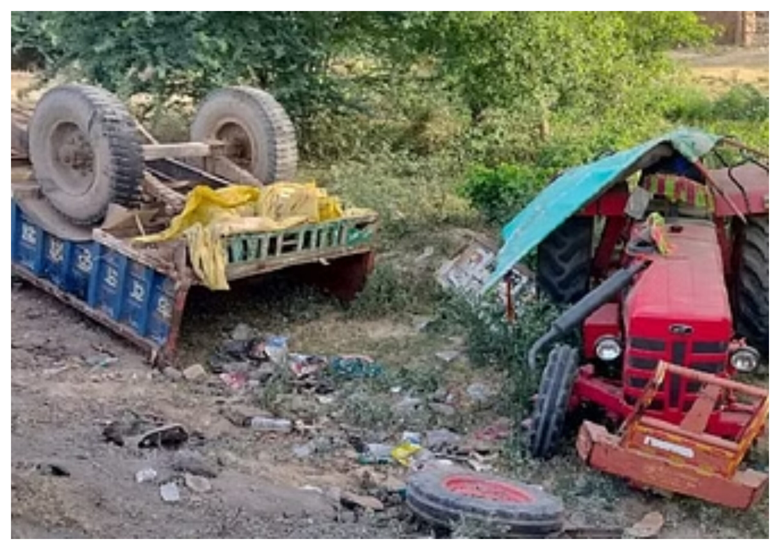 Uttar Pradesh: Truck collides with tractor-trolley in Mainpuri, four people killed,horrific-road-accident-in-mainpuri-truck-collides-with-tractor-trolley