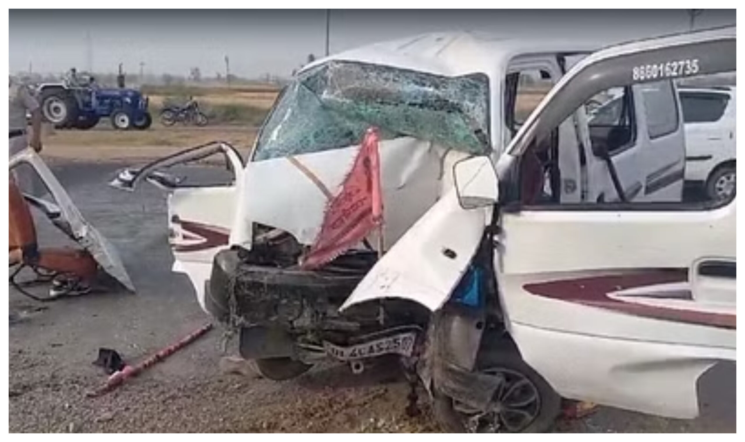Haryana: Car accident in Sonipat, four including woman and children died, haryana aciident news in hindi