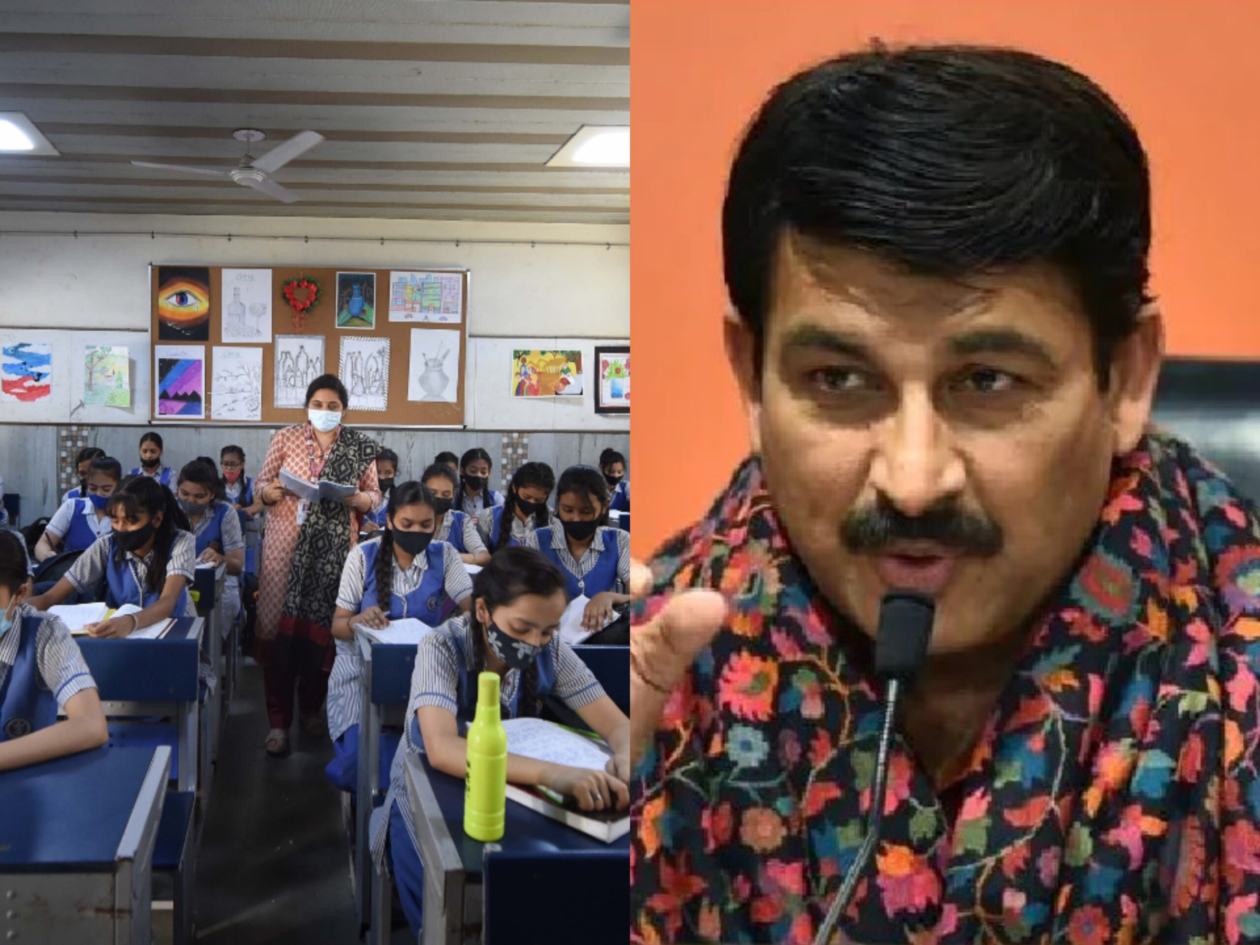 Delhi schools,AAP,Manoj Tiwari,Delhi classroom construction scam