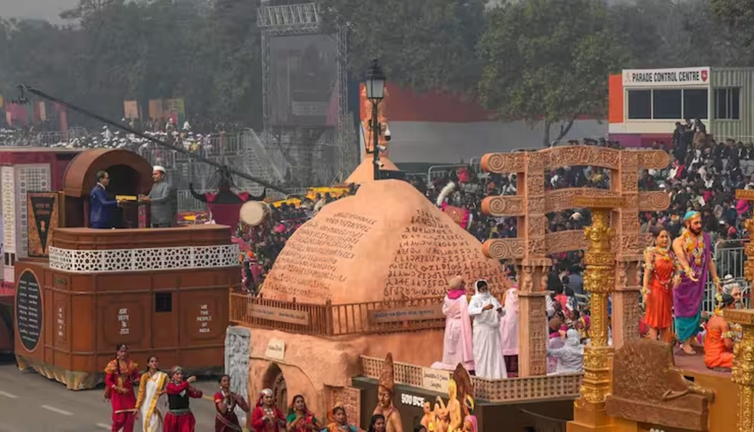 Republic Day Parade Rehearsal: Preparations for Republic Day intensified, 31 tableaux of different departments will be seen on 26 January, republic day tableaus, States Tableaux, Republic Day, Republic Day Tableaux, Republic Day, republic day celebration,republic day celebration 2026,nalanda university,bhagwat gita,republic day tableau,republic day celebration