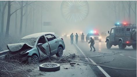 Jabalpur SUV accident, Madhya Pradesh road accident, Culvert crash in Jabalpur, SUV collision in Kaladehi village, Bargi police station accident,Pune family accident news, Prayagraj bound SUV crash, Madhya Pradesh highway tragedy