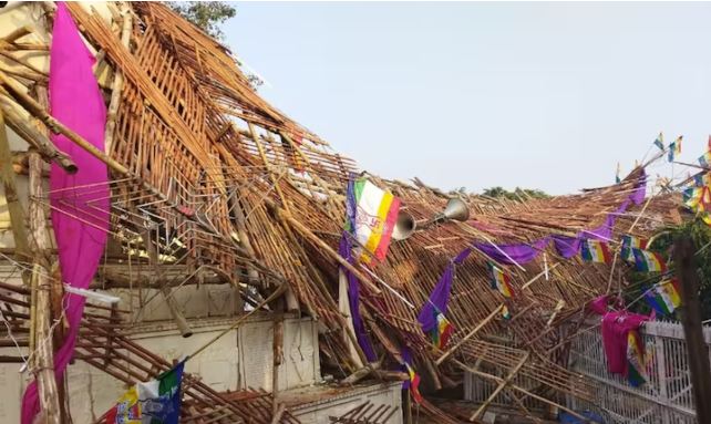 Uttar Pradesh: Watch tower collapses during a religious event in Baghpat, more than 20 people injured, baghpat hadsa, up news, baghpat news, baghpat incident, UP News, Baghpat News, Baghpat Incident, Baghpat Nirvana Parv Incident, Nirvana Parv Incident of Lord Adinath, Incident in Baghpat