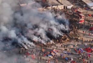 Mahakumbh 2025: Fire broke out again in Mahakumbh Mela area of ​​Prayagraj, fire brigade vehicles reached the spot. Prayagraj Fire, Mahakumbh Fire, Maha Kumbh Fire News, Prayagraj Mahakumbh Mela Sector 18 Fire, Prayagraj Mahakumbh Mela Fire News, Fire breaks out again in Mahakumbh Mela area, prayagraj fire news