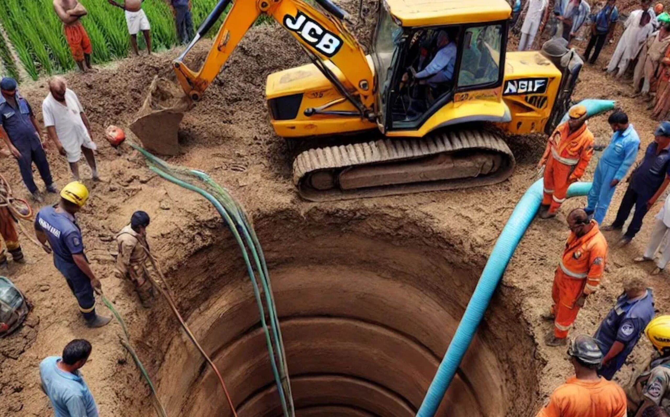 Rajasthan: 5 year old child falls into 32 feet deep borewell in Jhalawar, rescue operation underway, Jhalawar News, Rajasthan News, Rajasthan Borewell Accident, Jhalawar District, Jhalawar Borewell Incident, Jhalawar Borewell Accident, Prahlad Fell into Borewell, Jhalawar Borewell Latest News