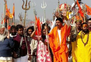 Uttar Pradesh: 'Saffron Trishul Yatra' reached Sambhal, aiming to revive 108 ancient Shiva temples, sambhal News, sambhal Latest news, Bhagwa Trishul Yatra, Kshemanath Tirth, Meeting, Hindu Unity, Cultural Celebration