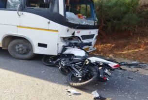 Accident News: Motorcycle and bus collide violently... one person dead, several injured, Accident News, Coimbatore, Passengers, Bengaluru, National Highway, Accident, Motorcycle, Bus, Government Medical College Hospital, Police