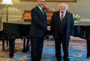 International News: Foreign Minister S. Jaishankar on a visit to Britain and Ireland, met Irish President Higgins, S Jaishankar, UK visit, Ireland visit, David Lammy, bilateral ties, Ukraine conflict, Donald Trump, Volodymyr Zelenskyy, Keir Starmer, peace deal, London talks, trade cooperation, strategic partnership, global issues, European summit