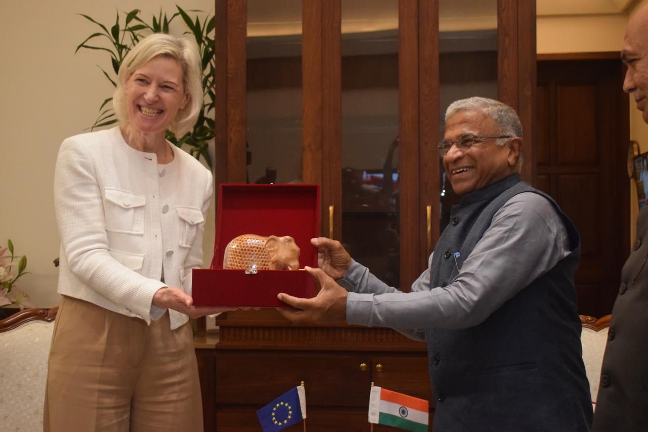 Political News: Parliamentary delegation of European Parliament meets Rajya Sabha Deputy Chairman Harivansh,