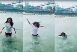 uttarkashi lady swept away, uttarakhand news, uttarkashi news, bhagirathi river, woman drowned in bhagirathi river, women reel drowned,