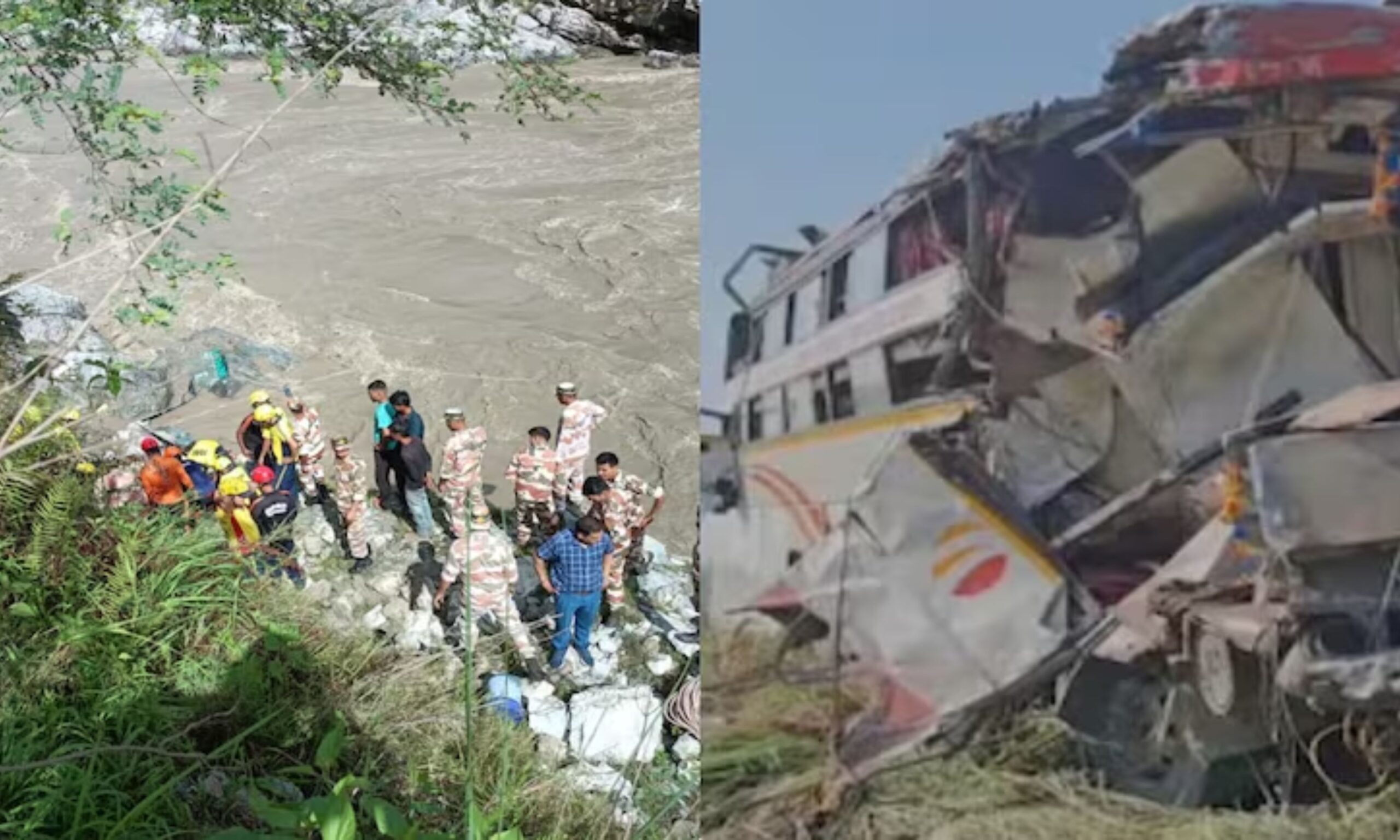 Uttarakhand: Mini bus going to Badrinath fell into Alaknanda, 2 people died, 10 missing, Rudraprayag bus falls in alakananda river, Lucknow-Agra Expressway Bus Accident, BUS accident, Rudraprayag bus accident, Alaknanda bus accident, Bus falls in overflowing Alaknanda river, Lucknow-Agra Expressway accident- #rudraprayag, #LatestNews, #uttarakhand, #lucknow, #agraexpressway, #accident, #BusAccident, #alaknanda