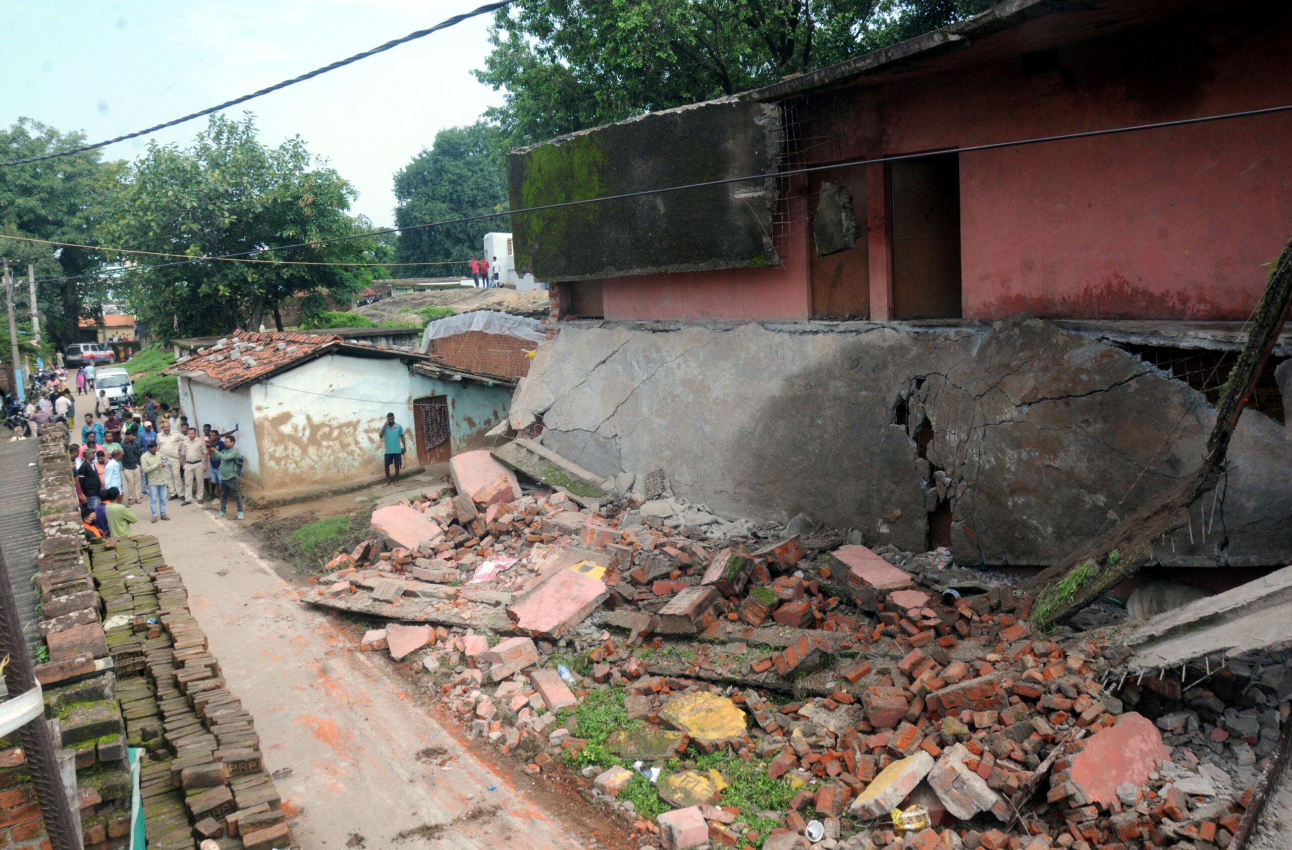 Jharkhand: A government school collapses in Ranchi