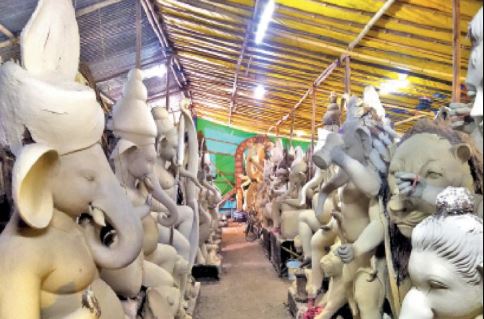 Indore Ganesh Idol, Ruckus over preparing Ganesh idol, artisans faces smeared with soot, Indore Ganesh idol, Bajrang Dal, Artisans booked in Indore for creating objectionable Ganesh idols, objectionable Ganesh idols, objectionable Ganesh idols in Indore,