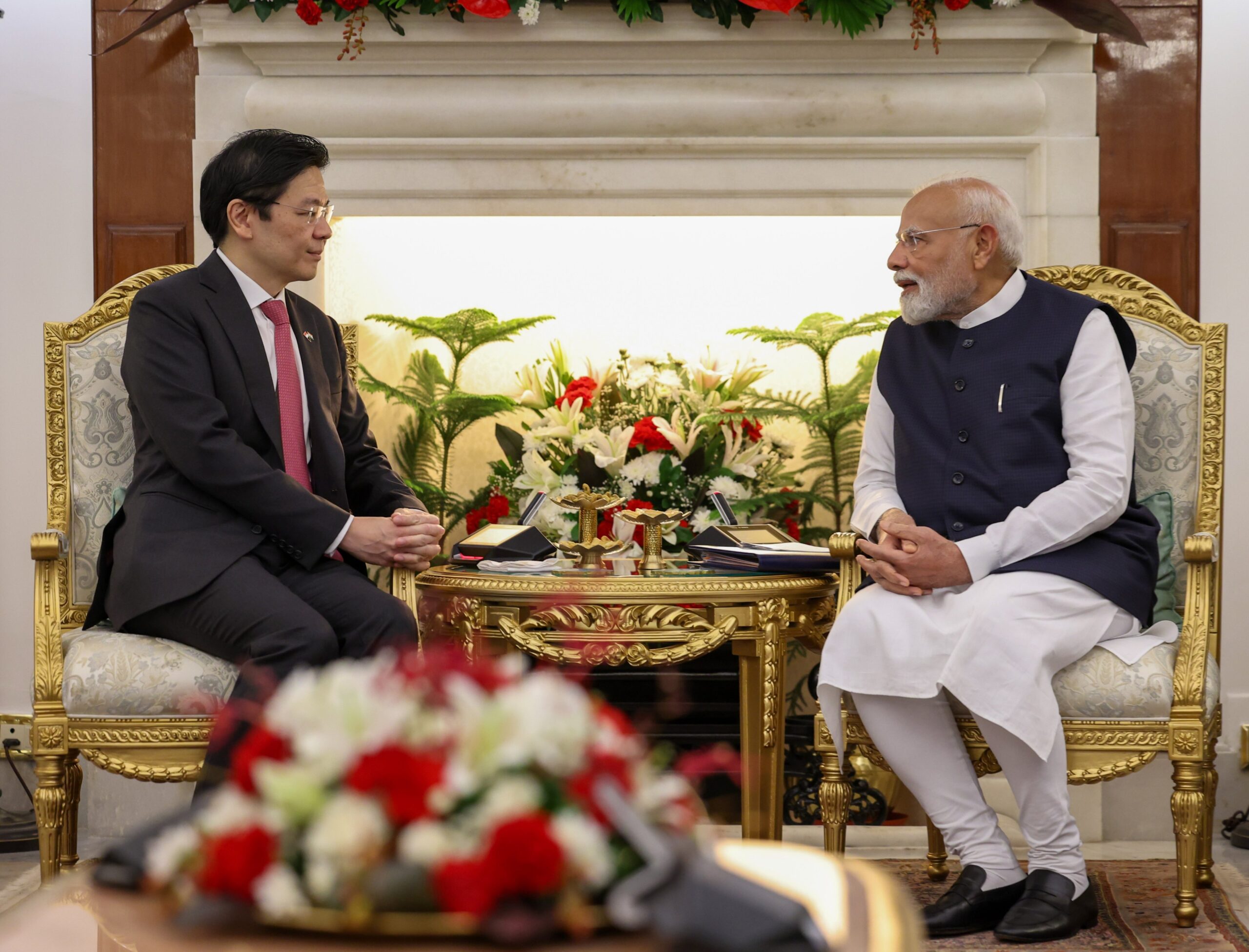 Singapore PM Visit To India, Prime Minister Narendra Modi, Singapore PM Lawrence Wong, PM Modi and PM Wong meeting, New Delhi, Singapore PM meeting, Singapore PM visit to India