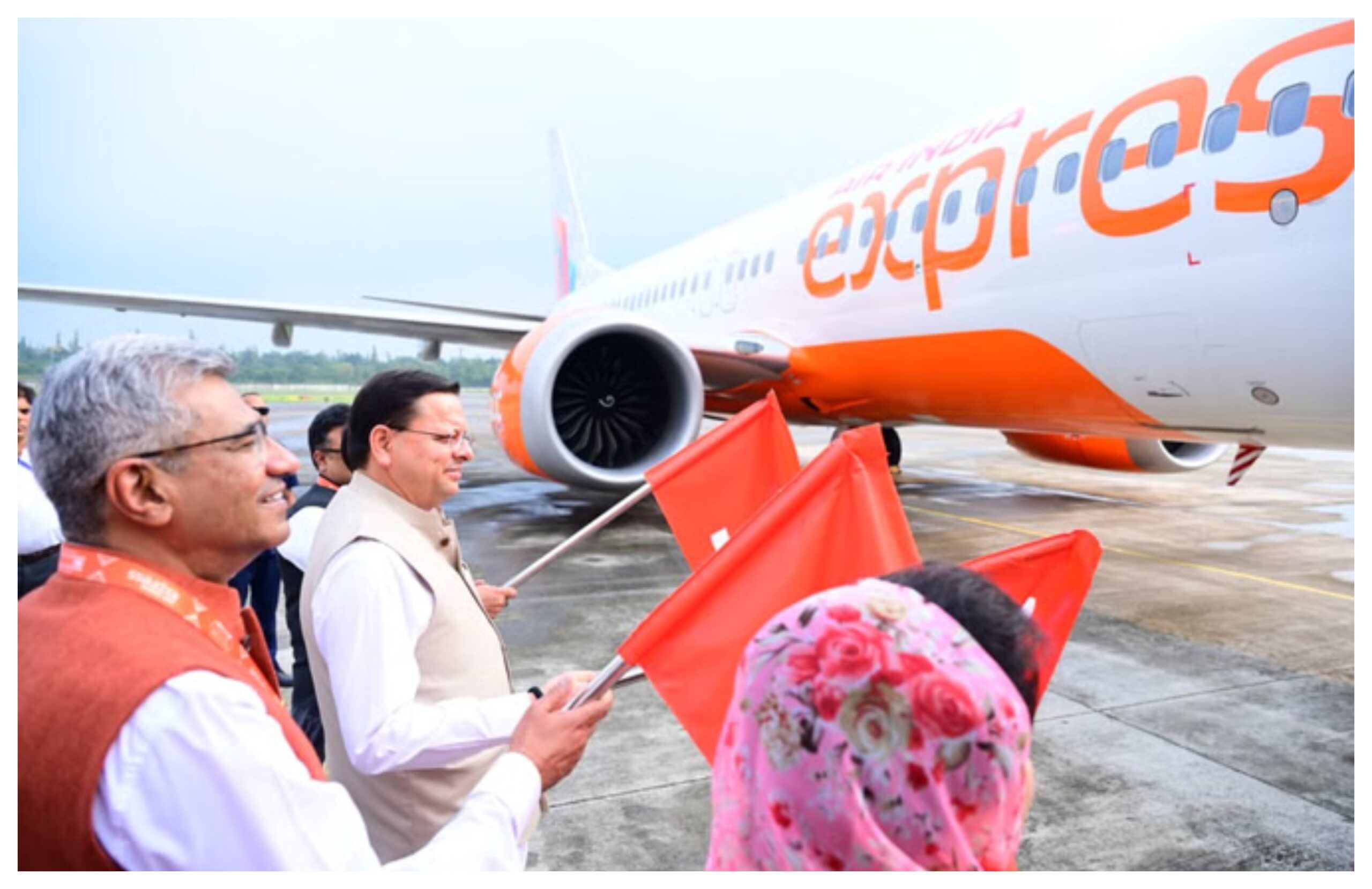 Uttarakhand: Air India Express direct flight started from Dehradun to Bengaluru, CM Dhami flagged off