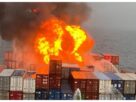 Gujarat: A massive fire broke out on a cargo ship at Porbandar port in Gujarat; rescue operations underway.
