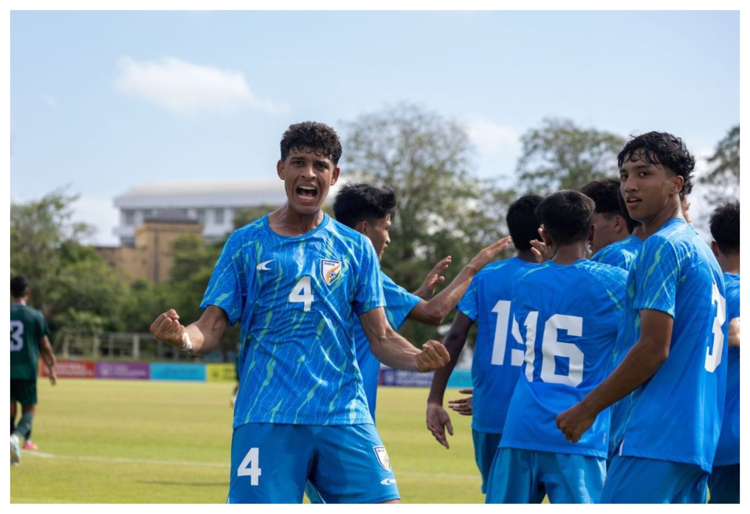 India-Pakistan: India defeated Pakistan 3-2 in a thrilling match of the SAFF Under-17 Championship.