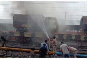 Madhya Pradesh: Fire in army truck in Ujjain brought under control, no casualties reported