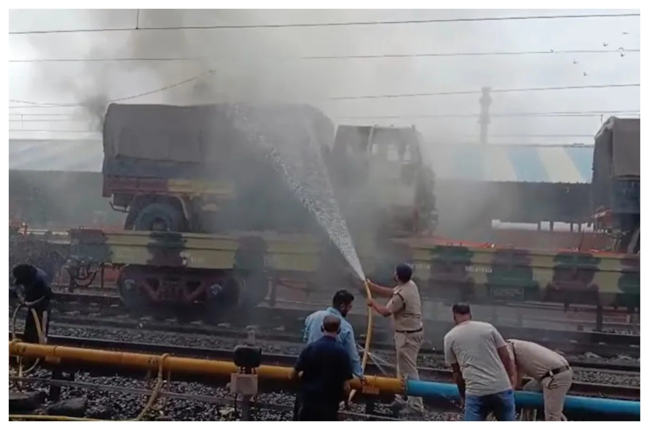 Madhya Pradesh: Fire in army truck in Ujjain brought under control, no casualties reported