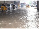 Telangana: Roads flooded due to heavy rains in Hyderabad, two people feared swept away