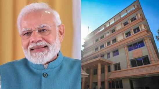 "New BJP Delhi Headquarters, "BJP Delhi headquarters,Narendra Modi inauguration,Deen Dayal Upadhyay Marg,Virendra Sachdeva,JP Nadda,Delhi BJP office,BJP Delhi Pradesh,Delhi political news,BJP national president,New Delhi BJP