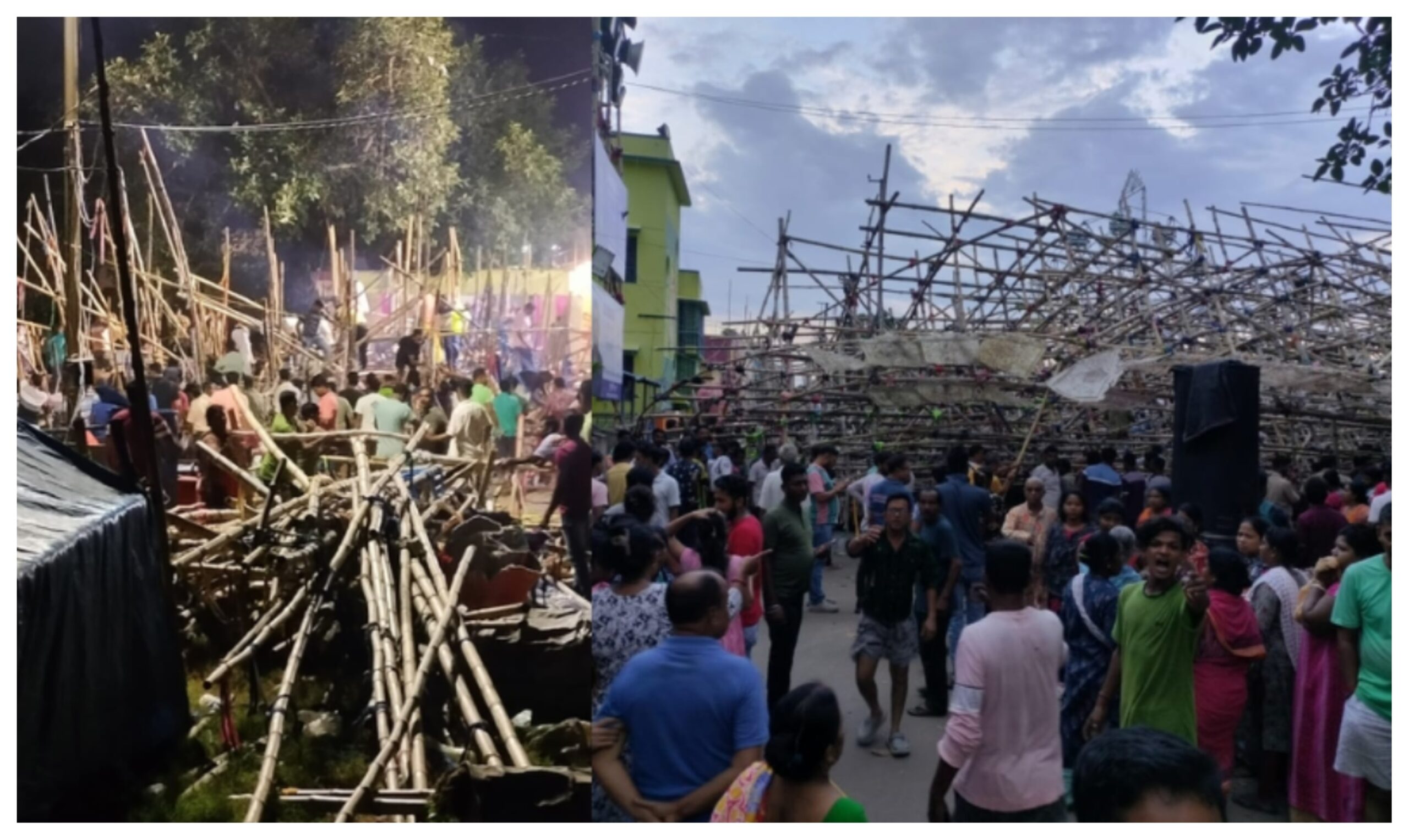 West Bengal: Storm wreaks havoc in Hooghly; Puja pandal collapses during Jagadhatri puja, injuring 6