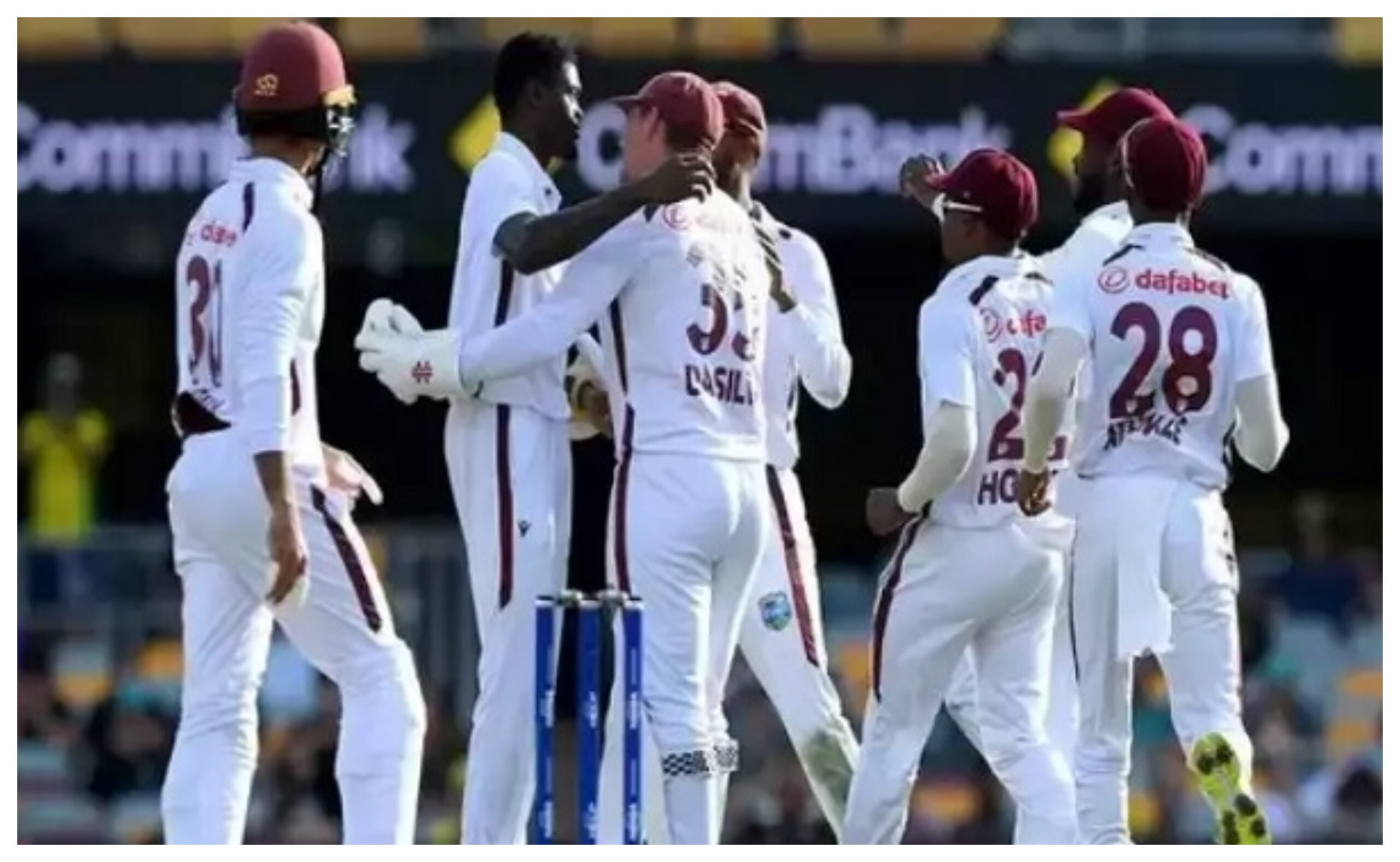 Test Series: Players wear black armbands in honour of late West Indies player Bernard Julien