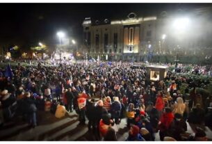 Georgia News: Violent protests erupt in Georgia! Police use water cannons to disperse protesters.