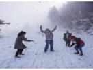 Jammu Kashmir: Kashmir wrapped in a blanket of snow, the first snowfall of the season showed a paradise-like view.