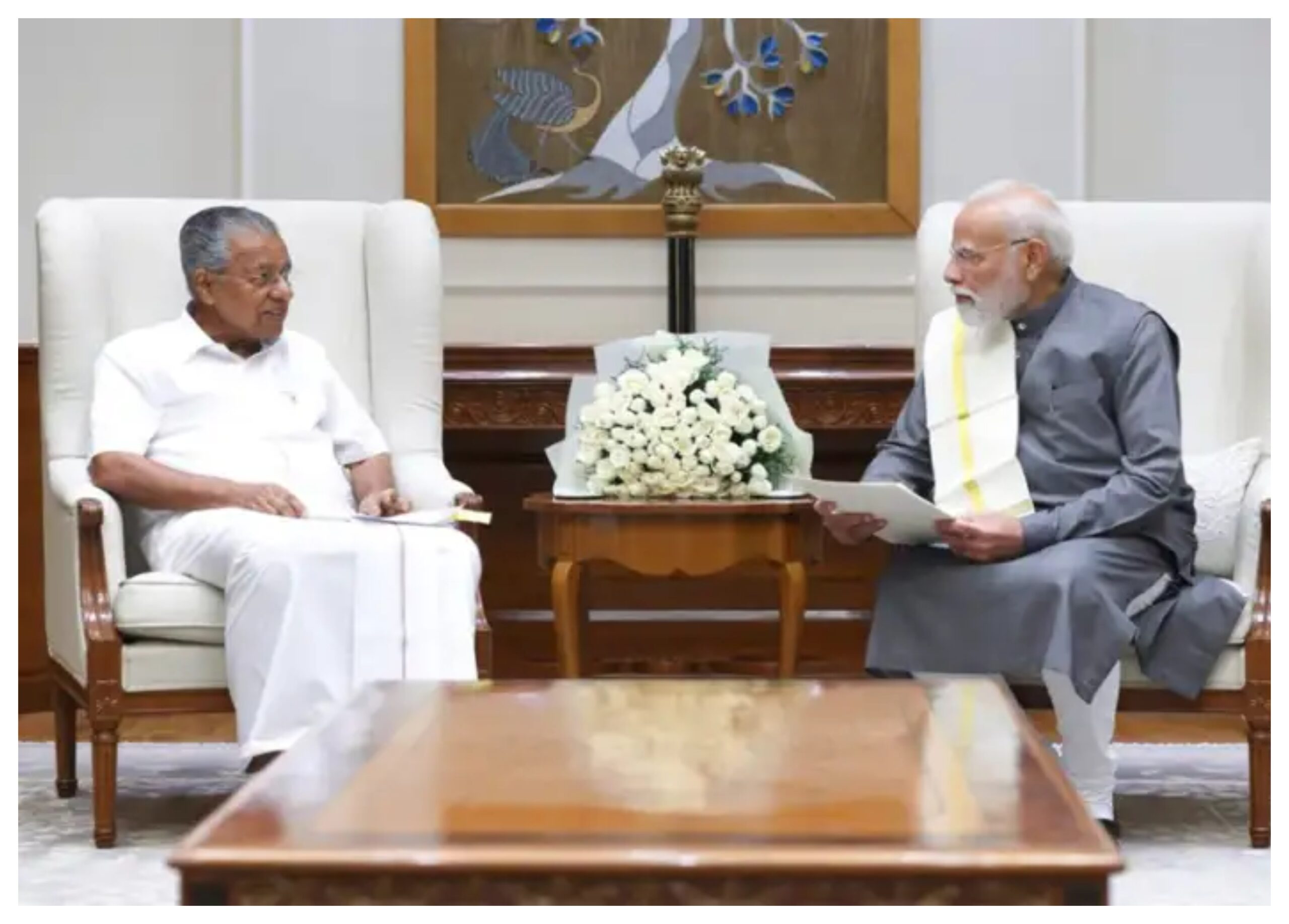 Kerala News: Chief Minister Pinarayi Vijayan meets Prime Minister Modi