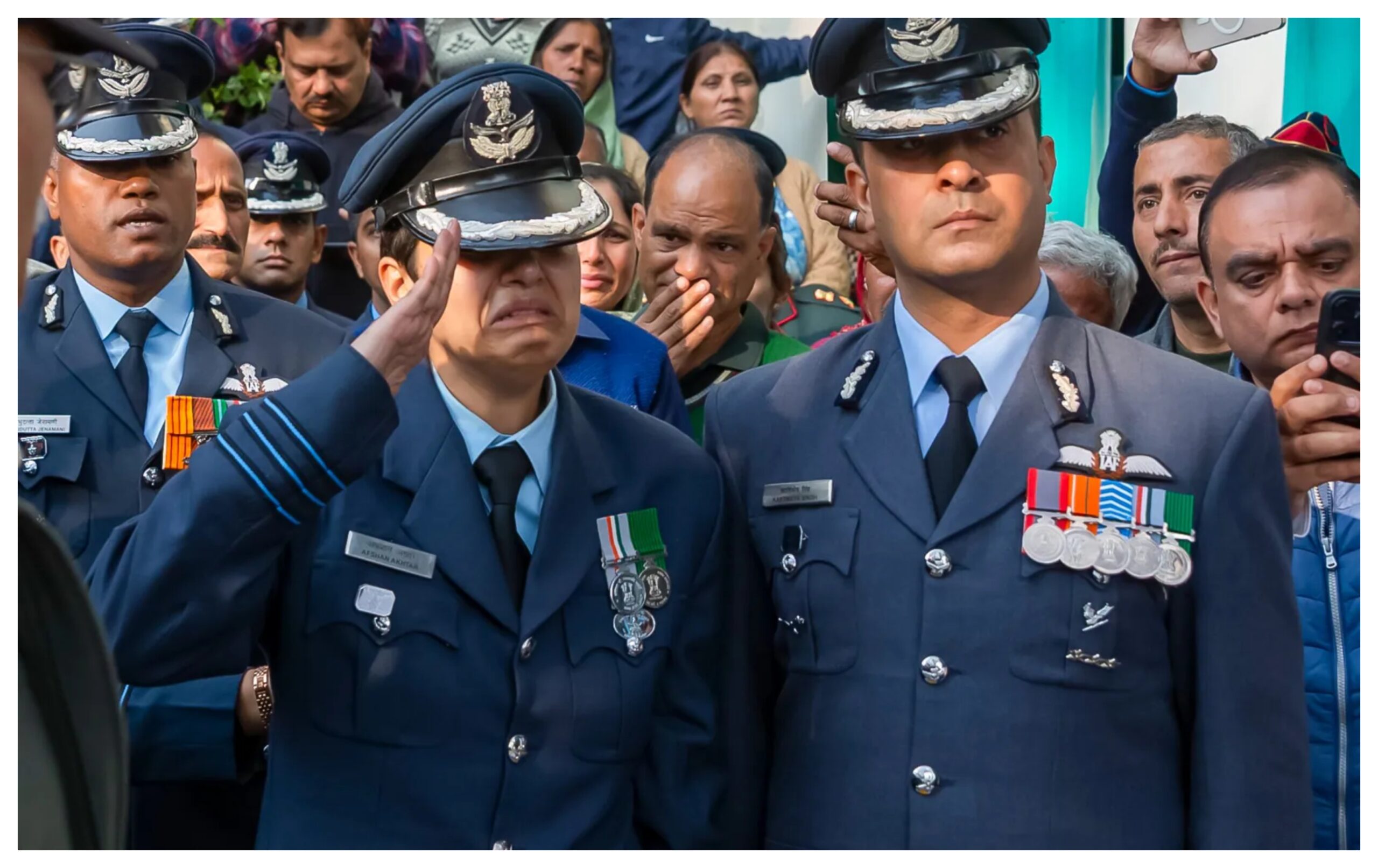 Himachal Pradesh: Martyr pilot of Tejas accident given final farewell with military honours in Kangra