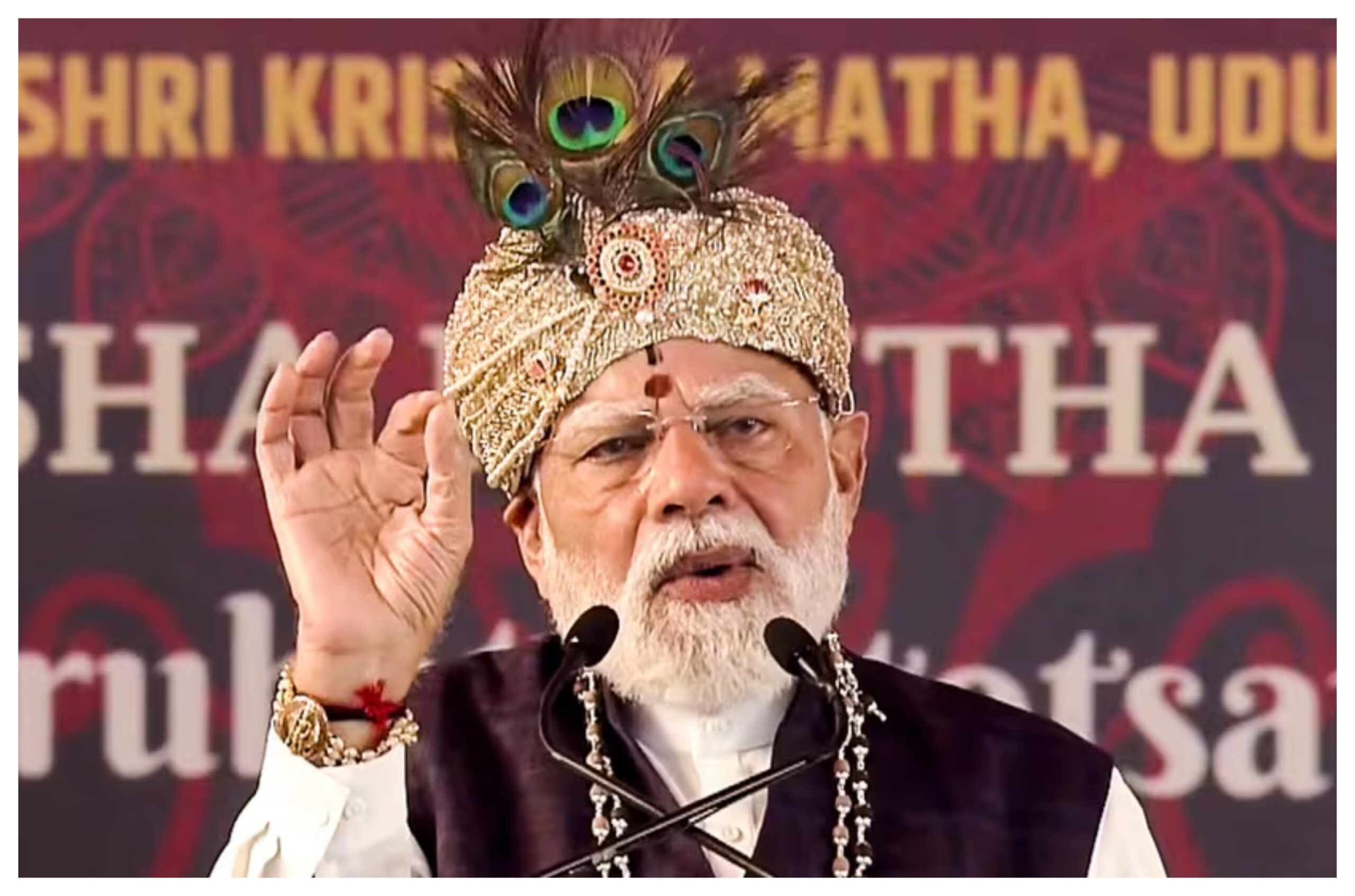 Karnataka: PM Modi's statement in Udupi! Ending oppressors is essential for peace and truth.