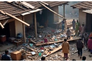 Bihar News: 5 members of a family died after the roof of a house collapsed in Saran.