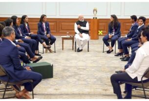 New Delhi: The World Cup-winning women's team also discussed tattoos and skin care with the Prime Minister.