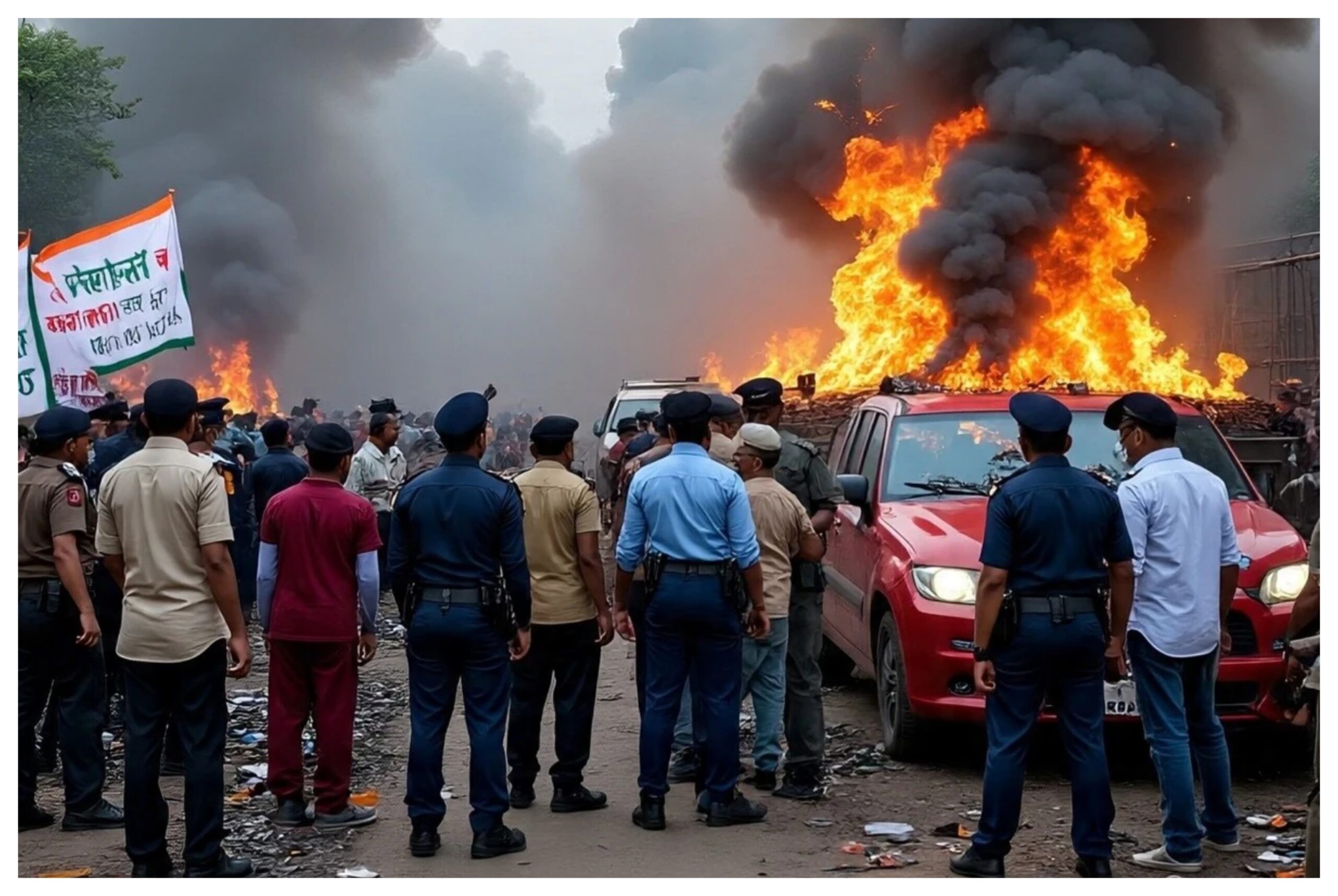 Chhattisgarh: Protest against coal mine turns violent in Raigarh, several policemen injured
