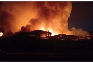 Madhya Pradesh: Massive fire breaks out in electronic warehouse in Gwalior, goods worth lakhs gutted