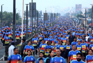 Andhra Pradesh: 10th Vizag Navy Marathon held in Visakhapatnam, over 17,000 runners participated