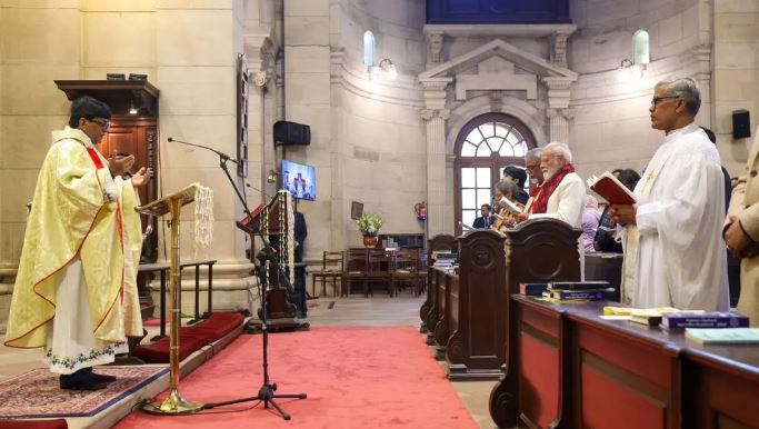 PM Modi Christmas Celebrations , Christmas, Delhi Church, Christmas celebrations, Prime Minister Modi, special prayer service, Christmas greetings, Delhi, Indian Prime Minister, church visit