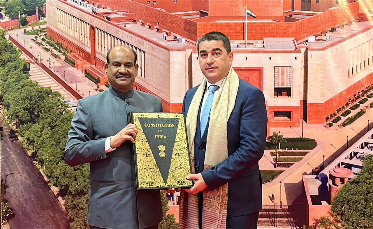 Political News: Lok Sabha Speaker Om Birla meets parliamentary delegation from Georgia