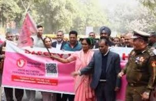 Nirbhaya Say Help App, #DelhiPolice, #AutoRally, #SafetyAwareness, #WomenSafety, #JusticeForNirbhaya, #Empowerment, #CommunitySupport, #PublicSafety,