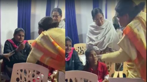 Jabalpur BJP Leader Viral Video,BJP Leader, Differently-abled Woman, Anju Bhargav, Show cause notice, Viral Video, Madhya Pradesh BJP, Disciplinary action, Religious conversion allegation, Jabalpur News, Jabalpur News, Jabalpur Latest News, Jabalpur News in Hindi, Jabalpur Samachar"